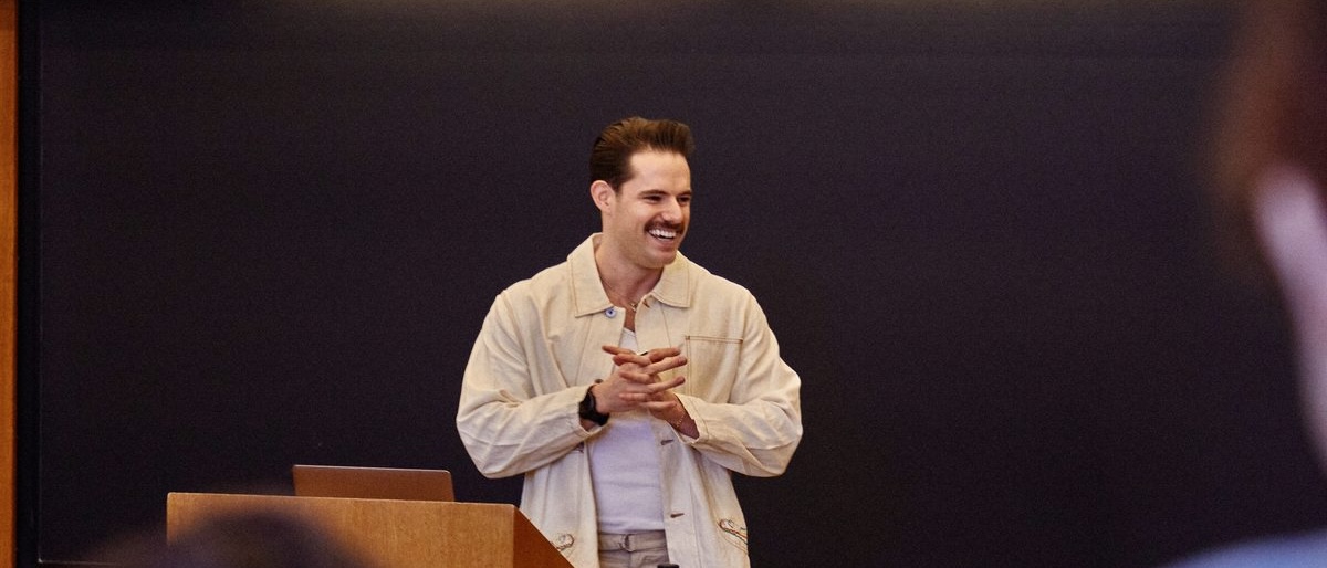 Tag Warner speaking at Harvard